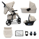 MB200i 3-in-1 Travel System with i-Size Car Seat - Oatmeal