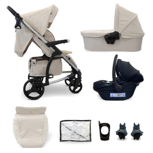 MB200i 3-in-1 Travel System with i-Size Car Seat - Oatmeal