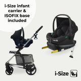 My Babiie MB200i 3-in-1 Travel System with i-Size Car Seat + Base - Oatmeal
