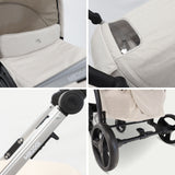 MB200i 3-in-1 Travel System with i-Size Car Seat + Base - Oatmeal