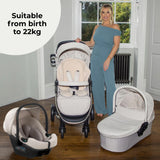 MB200i 3-in-1 Travel System with i-Size Car Seat + Base - Oatmeal