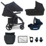 My Babiie MB200i 3-in-1 Travel System with i-Size Car Seat - Onyx Black