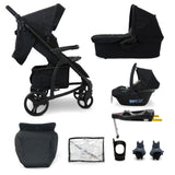 My Babiie MB200i 3-in-1 Travel System with i-Size Car Seat + Base - Black Leopard