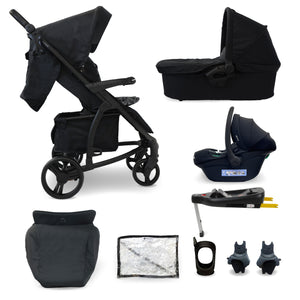MB200i 3-in-1 Travel System with i-Size Car Seat + Base - Black Leopard