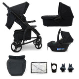 MB200i 3-in-1 Travel System with i-Size Car Seat - Black Leopard