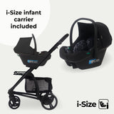 MB200i 3-in-1 Travel System with i-Size Car Seat - Dani Dyer Black Leopard