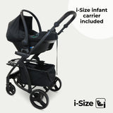 MB200i 3-in-1 Travel System with i-Size Car Seat + Base - Black Leopard