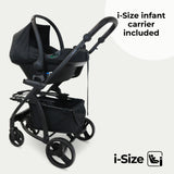 My Babiie MB200i 3-in-1 Travel System with i-Size Car Seat + Base - Black Leopard
