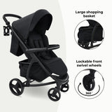 MB200i 3-in-1 Travel System with i-Size Car Seat - Black Leopard