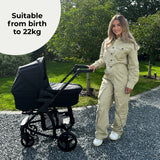 My Babiie MB200i 3-in-1 Travel System with i-Size Car Seat - Black Leopard