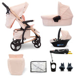 MB200i 3-in-1 Travel System with i-Size Car Seat + Base - Pink Plaid