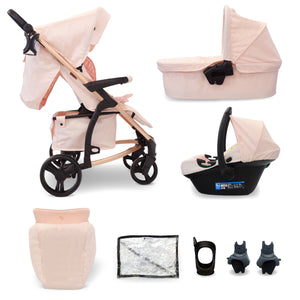 My Babiie 3 in 1 Travel Systems with i Size car seat and bassinet