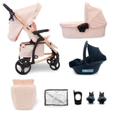 MB200i 3-in-1 Travel System with i-Size Car Seat - Pink Plaid