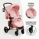 My Babiie MB200i Dani Dyer Pink Plaid iSize Travel System