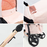 MB200i 3-in-1 Travel System with i-Size Car Seat + Base - Pink Plaid