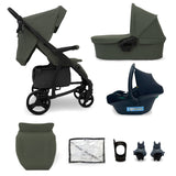 My Babiie MB200i 3-in-1 Travel System with i-Size Car Seat - Forest Green