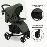 My Babiie MB200i 3-in-1 Travel System with i-Size Car Seat - Forest Green