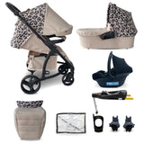 MB200i 3-in-1 Travel System with i-Size Car Seat + Base - Fawn Leopard