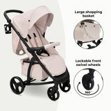My Babiie MB200i 3-in-1 Travel System with i-Size Car Seat - Pink Leopard