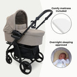 MB200i 3-in-1 Travel System with i-Size Car Seat + Base - Mink