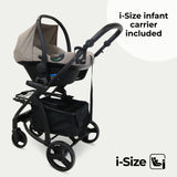 MB200i 3-in-1 Travel System with i-Size Car Seat + Base - Mink