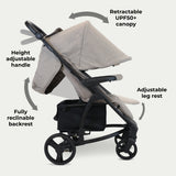 My Babiie MB200i 3-in-1 Travel System with i-Size Car Seat - Mink