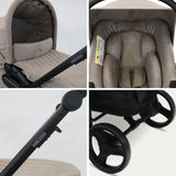 My Babiie MB200i 3-in-1 Travel System with i-Size Car Seat - Mink