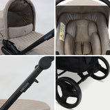 MB200i 3-in-1 Travel System with i-Size Car Seat + Base - Mink