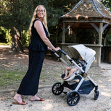 My Babiie MB220 3-in-1 Travel System with Rotating Car Seat + Base - Ivory