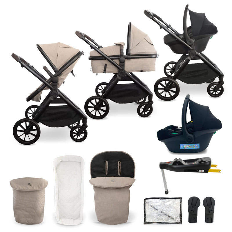 My Babiie MB220 2-in-1 Pramette, i-Size Car Seat & ISOFIX Base - Mink