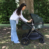 MB220 3-in-1 Travel System with Rotating Car Seat + Base - Forest Green