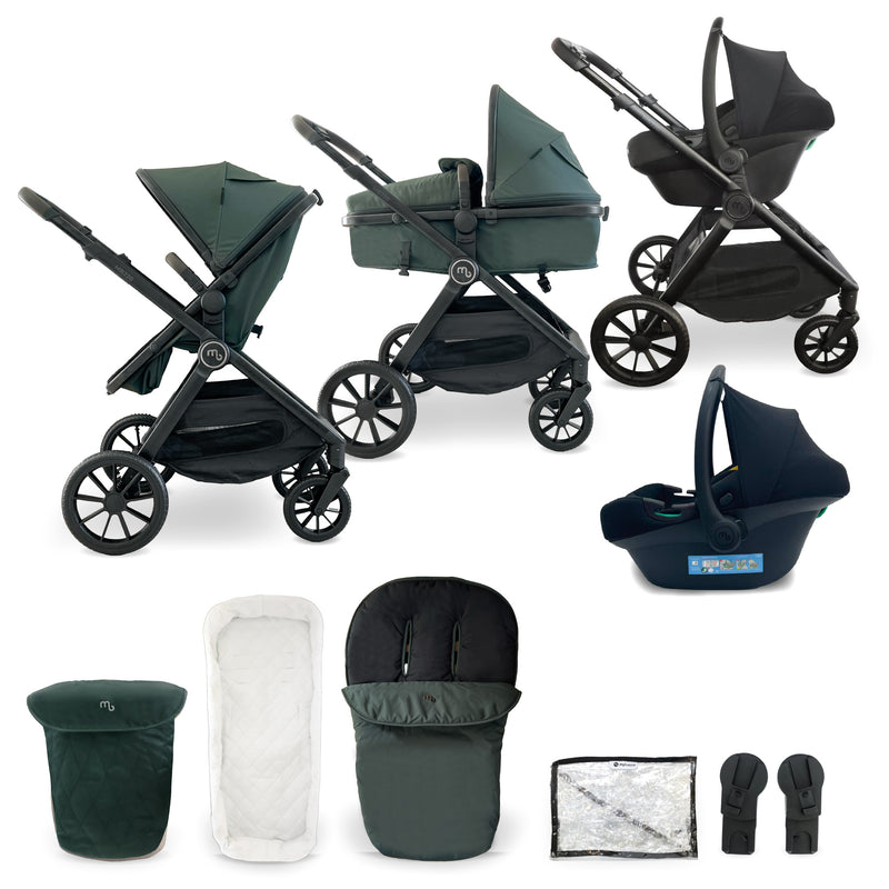 My Babiie MB220 3-in-1 Travel System - Forest Green