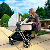 MB250i Billie Faiers Oatmeal Herringbone iSize Travel System
