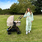My Babiie MB250i Dani Dyer Rose Gold Giraffe iSize Travel System
