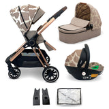My Babiie MB250i Dani Dyer Rose Gold Giraffe iSize Travel System