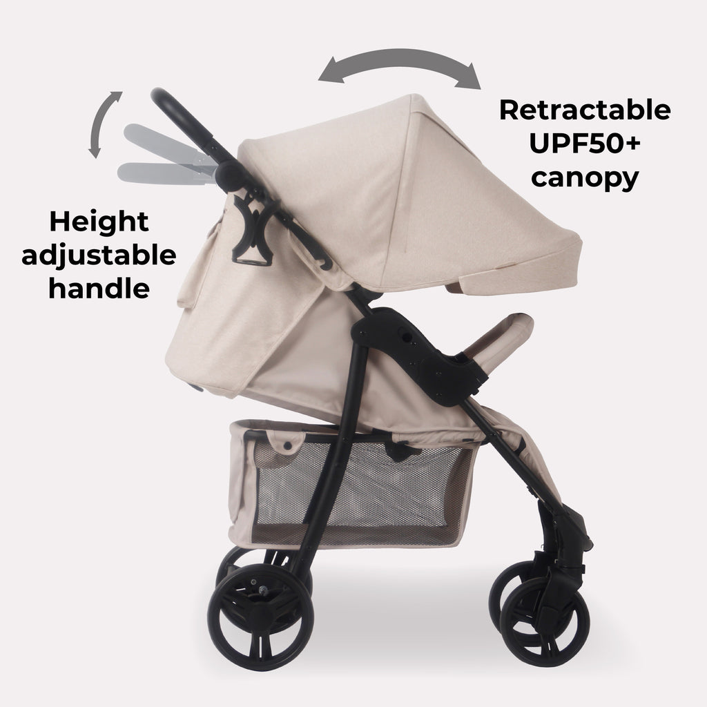 My Babiie MB30 Billie Faiers Oatmeal Pushchair - Main Image