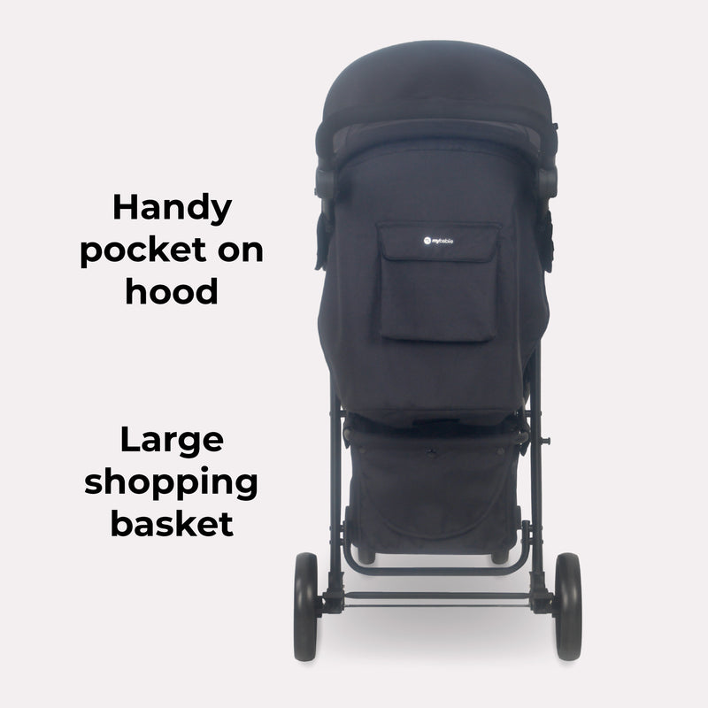 MB30 Stroller/Pushchair - Black/Grey - GRADE A
