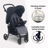 MB30 Stroller/Pushchair - Black/Grey - GRADE C