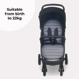 MB30 Stroller/Pushchair - Black/Grey - GRADE A