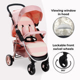 MB30 Pushchair - Pink Stripes