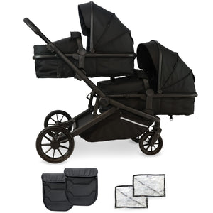 MB33 Tandem Pushchair - Midnight Black