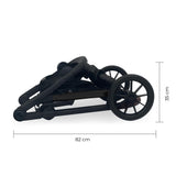 MB33 Tandem Pushchair - Midnight Black