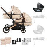 MB33 Tandem Pushchair with Infant Carrier - Giraffe