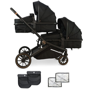 My Babiie MB33 Tandem Pushchair - Black Leopard