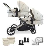 My Babiie MB33 Tandem Pushchair - Ivory