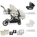 MB33 Tandem Pushchair with Infant Carrier - Ivory