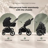 My Babiie MB450 ARC 3-in-1 Travel System - Onyx Black