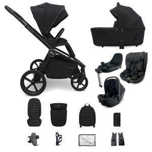 My Babiie MB450 ARC 3-in-1 Travel System + Rotating Car Seat + Toddler Seat + Base - Onyx Black