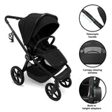 MB450 ARC 2-in-1 Pushchair & Folding Carrycot - Onyx Black