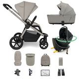My Babiie MB450 ARC 3-in-1 Travel System + Rotating Car Seat + Base - Champagne Taupe